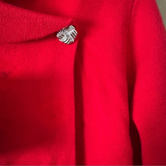 NWT Adrienne Vittadini Red Cardigan Size M - Picture 3 of 10